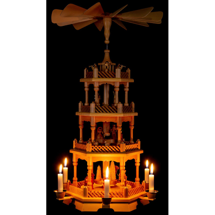 4-Tier Pyramid - Nativity - 58 cm / 22.8 inch
