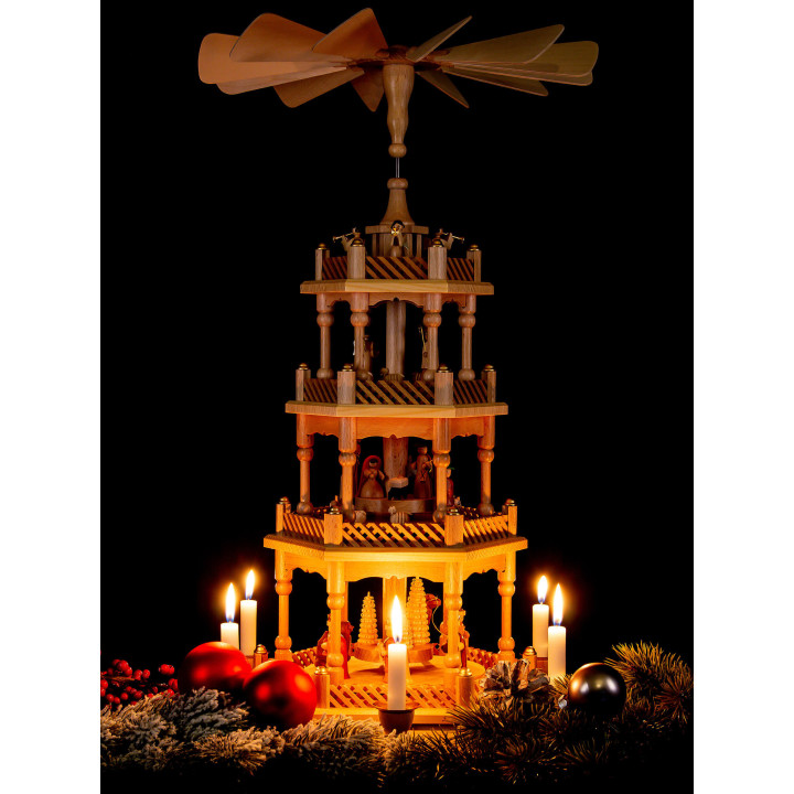 4-Tier Pyramid - Nativity - 58 cm / 22.8 inch