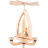 1-stöckige Pyramide Schafe - natur - 28 cm