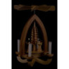 1-Tier Pyramid - Long-Skirt Angels with Pleated Skirts - Natural - 28 cm / 11 inch
