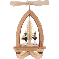 1-stöckige Pyramide Bergleute - farbig - 28 cm