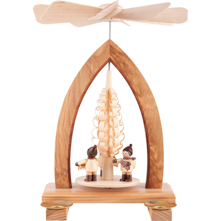1-stöckige Pyramide Striezelkinder - natur - 26 cm