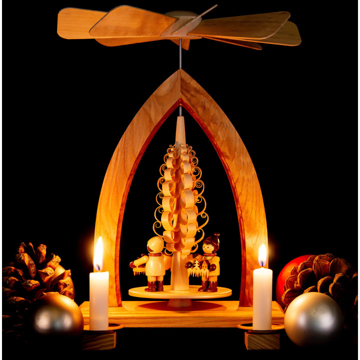 1-Tier Pyramid - Striezel Children - Natural - 26 cm / 10.2 inch