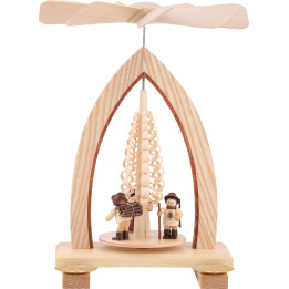 1-stöckige Pyramide Waldleute - natur - 26 cm