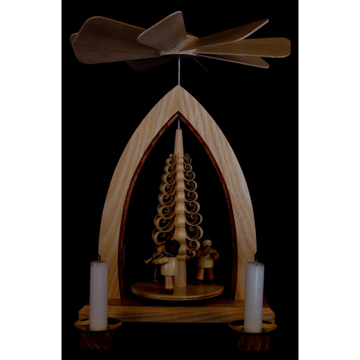 1-Tier Pyramid - Wind Section - Natural - 26 cm / 10.2 inch