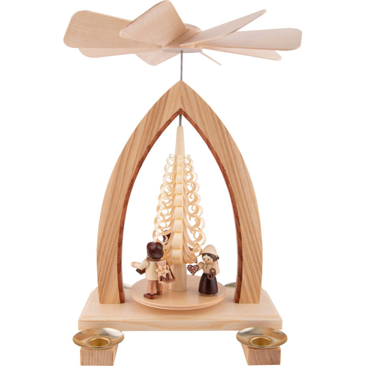 1-stöckige Pyramide Handelsleute - natur - 26 cm