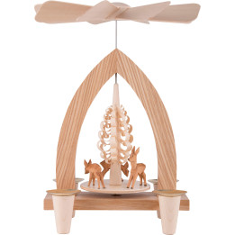 1-Tier Pyramid - Deer - Natural - 26 cm / 10.2 inch