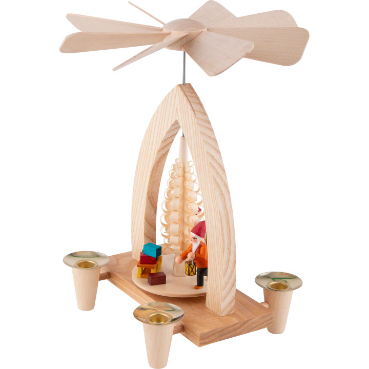 1-stöckige Pyramide Wichtel - farbig - 26 cm