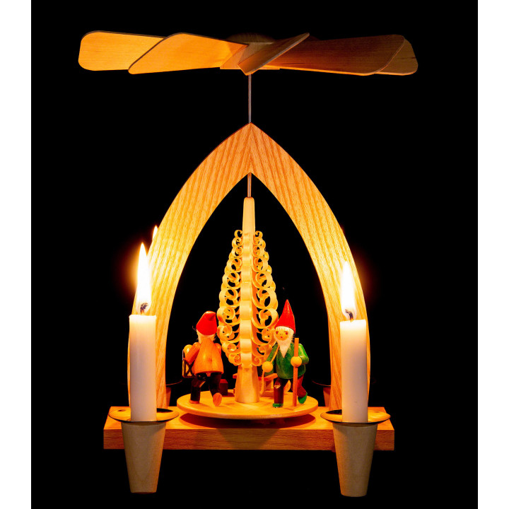 1-Tier Pyramid - Gnome - Colored - 26 cm / 10.2 inch