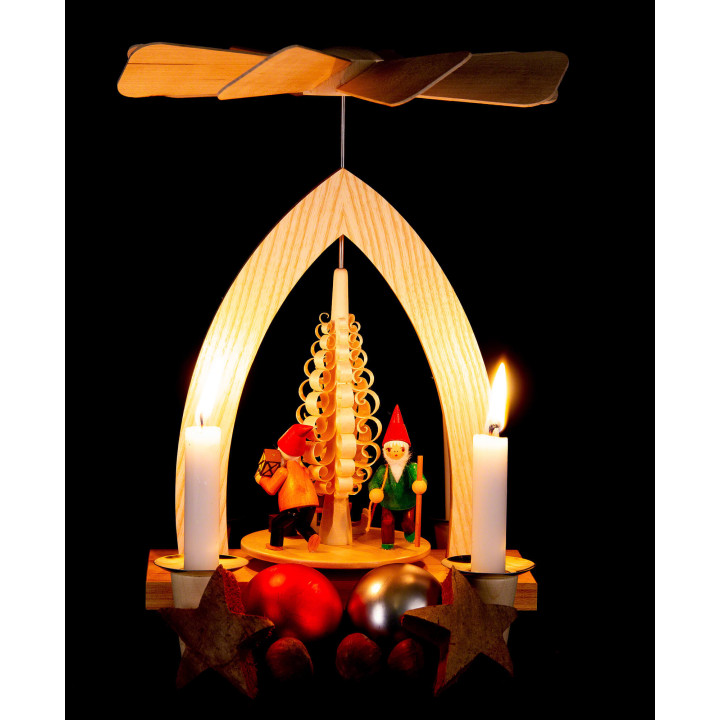 1-Tier Pyramid - Gnome - Colored - 26 cm / 10.2 inch