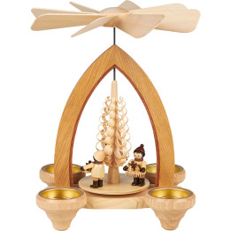 1-stöckige Pyramide Striezelkinder - natur - 26 cm