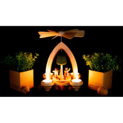 1-Tier Pyramid - Playground - Natural - 26 cm / 10.2 inch