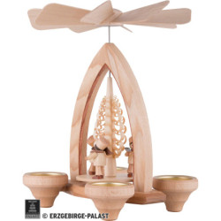 1-stöckige Pyramide Bergmannszug - natur - 26 cm