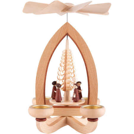 1-stöckige Pyramide Kurrende - natur - 28 cm