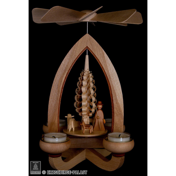 1-Tier Pyramid - Sheep - Natural - 28 cm / 11 inch