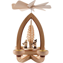 1-Tier Pyramid - Striezel Children - Natural - 28 cm / 11 inch