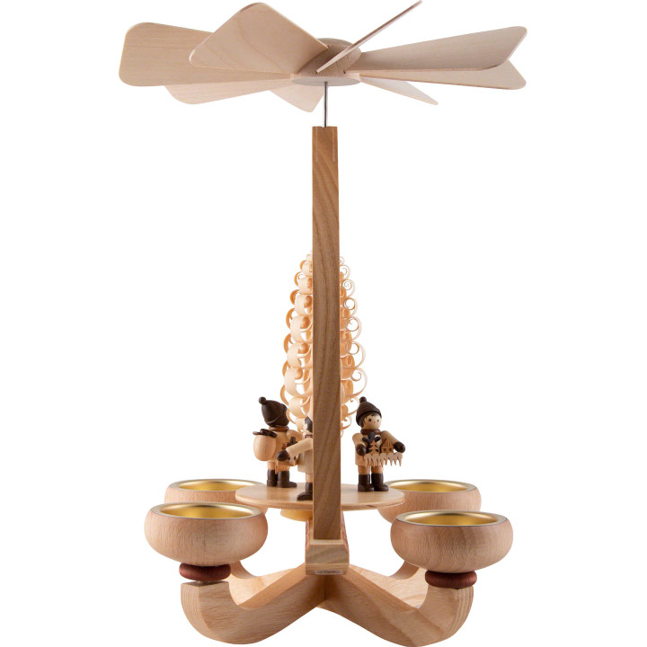 1-stöckige Pyramide Striezelkinder - natur - 28 cm
