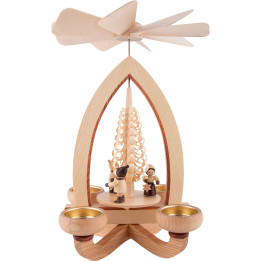 1-Tier Pyramid - Lampion Children - Natural - 28 cm / 11 inch