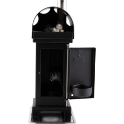 Kaminräucherkerzenofen schwarz - 18 cm