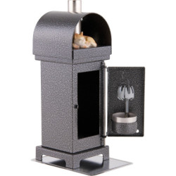 Nordic Fire Place Incense Smoker Silver - 18 cm / 7 inch
