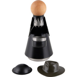 "Dr Weihrichkarzlmaa" mit Hut und Kappe schwarz - 15cm