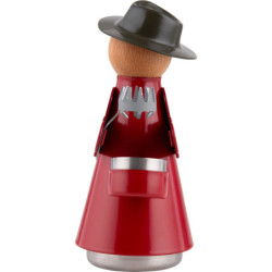 "Dr Weihrichkarzlmaa" mit Hut und Kappe rot - 15 cm