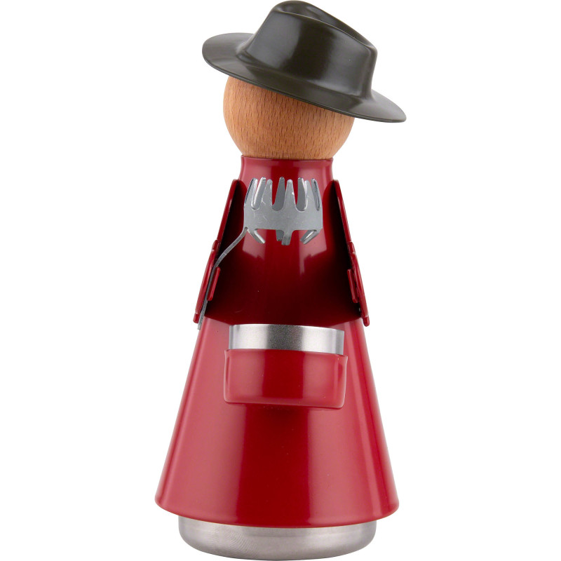 "Dr Weihrichkarzlmaa" mit Hut und Kappe rot - 15 cm
