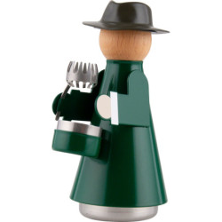 "Dr Weihrichkarzlmaa" mit Hut und Kappe grün - 15 cm