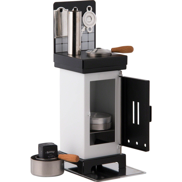 Incense Cones- and Scented Oil Stove White/Black - 19 cm / 7.5 inch
