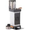 Incense Cones- and Scented Oil Stove White/Silber - 19 cm / 7.5 inch