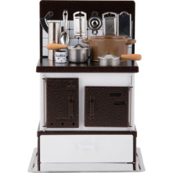 Smoking Stove - Kitchen Stove White-Copper - 21 cm / 8.3 inch