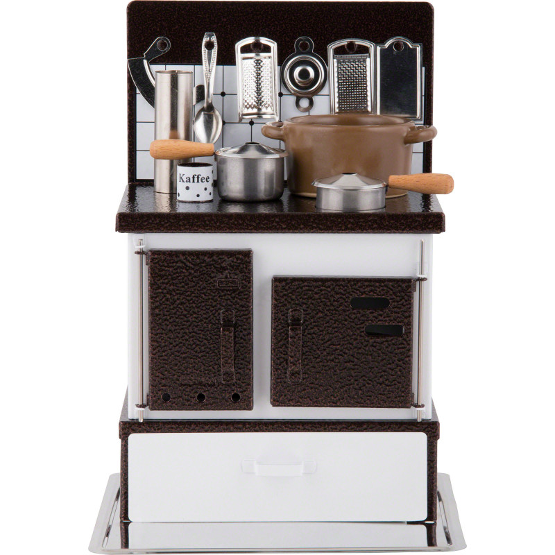 Smoking Stove - Kitchen Stove White-Copper - 21 cm / 8.3 inch