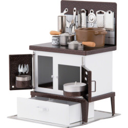 Smoking Stove - Kitchen Stove White-Copper - 21 cm / 8.3 inch