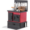 Smoking Stove - Kitchen Stove Red-Black - 21 cm / 8.3 inch