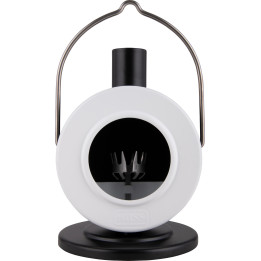 Smoking Stove Disc Oven White/Black - 12 cm / 4.7 inch