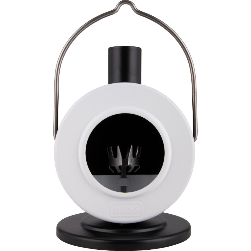 Smoking Stove Disc Oven White/Black - 12 cm / 4.7 inch