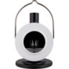 Smoking Stove Disc Oven White/Black - 12 cm / 4.7 inch