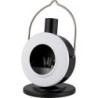 Räucherofen Scheibenofen Weiß/Schwarz - 12 cm