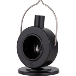Räucherofen Scheibenofen Schwarz - 12 cm