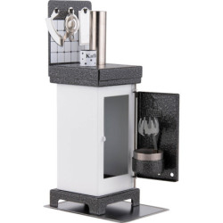 Smoking Stove - The Classic White/Silver - 19 cm / 7.5 inch
