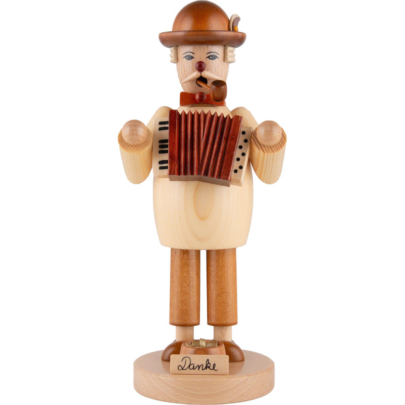 Räuchermännchen Akkordeonspieler - 25 cm