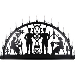 Candle Arch for Outside - Schwarzenberg - 150x75 cm / 60x30 inch