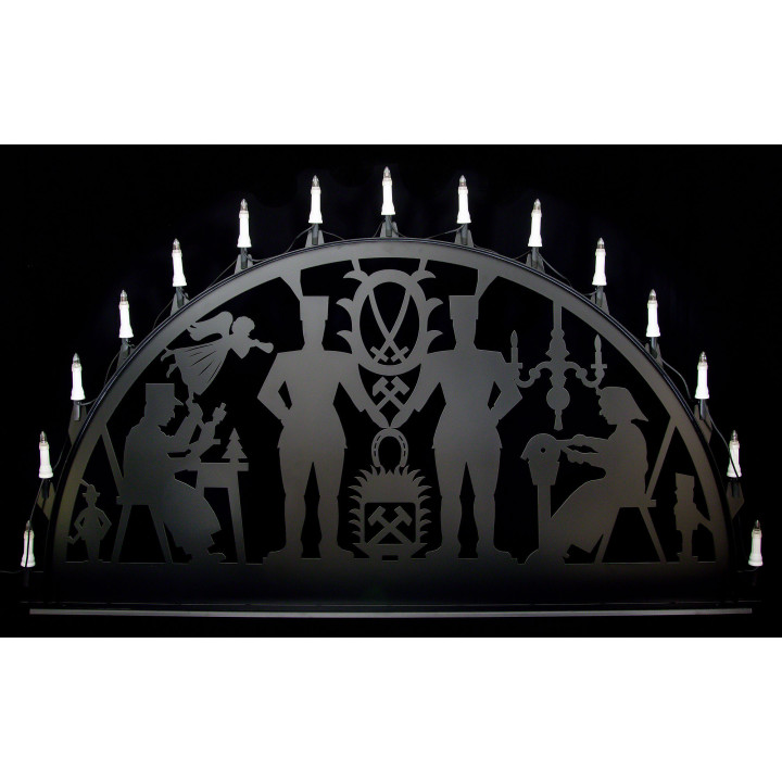 Candle Arch for Outside - Schwarzenberg - 150x75 cm / 60x30 inch