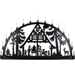Candle Arch for Outside - Forest Hut - 150x75 cm / 60x30 inch