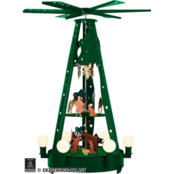 3-Tier Pyramid for Outside - Nativity - Gray - 160 cm / 63 inch