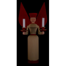 Light Angel Natural with Red Wings - 40 cm / 15.7 inch