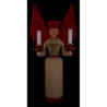 Light Angel Natural with Red Wings - 40 cm / 15.7 inch