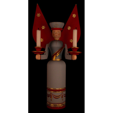 Light Angel Light Blue with Red Wings - 40 cm / 15.7 inch