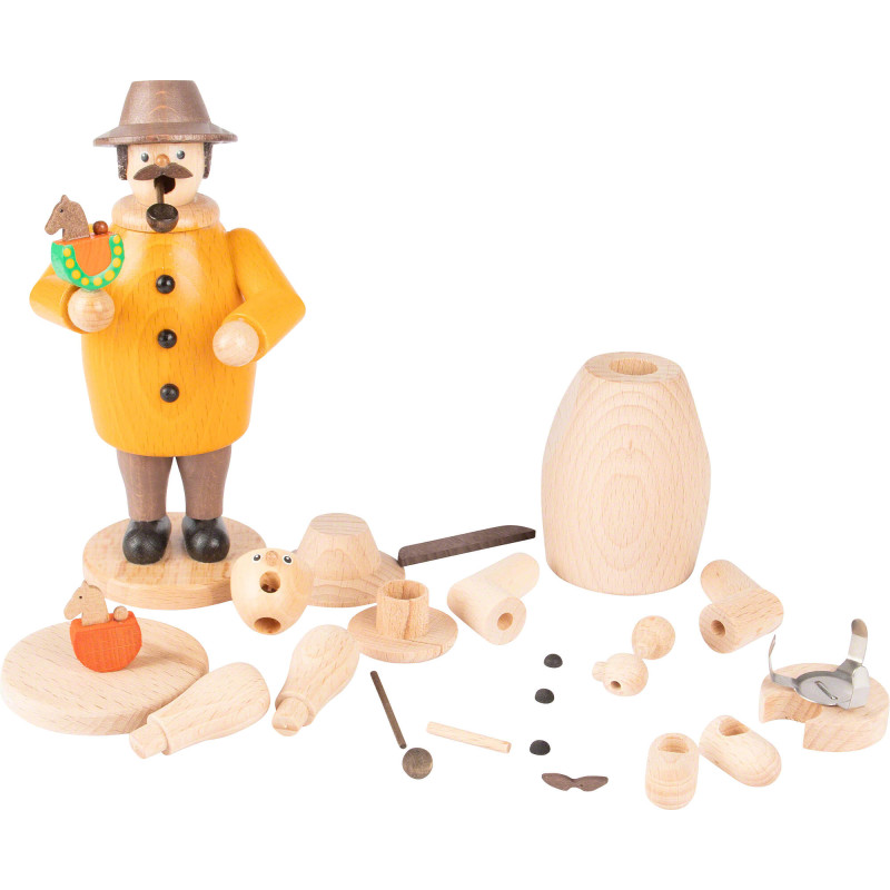 Handicraft Set - Smoker - Man with Rocking Horse - 14,5 cm / 5.7 inch