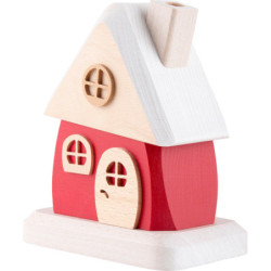 Smoking Hut - Red - 15 cm / 5.9 inch